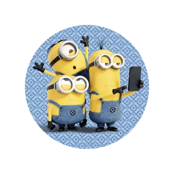 Jedlá dekorace na dort MIMONI a mobil, VARIANTA Jedlý papír 615