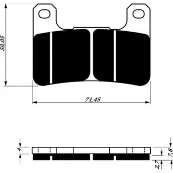Brzda pro motocykl Přední brzdové destičky Goldfren Kawasaki Z 1000 2010-2017 směs S3