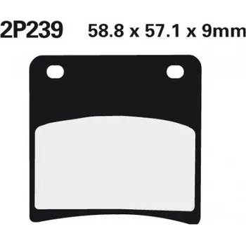 Brzda pro motocykl Zadní brzdové destičky Nissin Suzuki GSX 1100 GM,GN,GP 1991 - 1993 směs NS