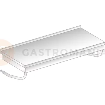 Počítačový stůl Stůl nástěnný závěsný z nerezové oceli 1400x600x375 mm | DORA METAL, DM-3002