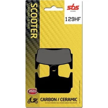 Brzda pro motocykl Zadní brzdové destičky SBS SYM 50 Jet Sport X SR 2006 - 2014 směs HF