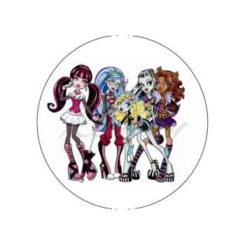 Jedlá dekorace na dort MONSTER HIGH, VARIANTA Fondánový list 131