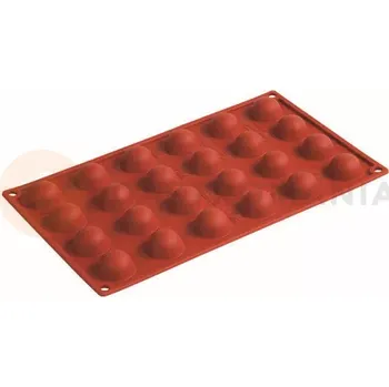 Kuchyňská sůl Silikonová forma Formaflex na monoporce - 300x175 mm, 24 ks x 30x17 mm, 8,5 ml - FR004 | PAVONI, Semisfera