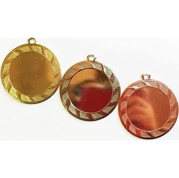 Medaile s kruhovým zdobením - Barva: Stříbrná