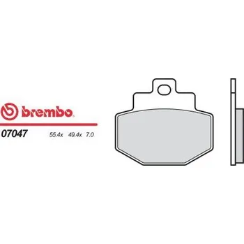 Motodíl Zadní brzdové destičky Brembo Gilera 200 RUNNER 2003 - směs XS