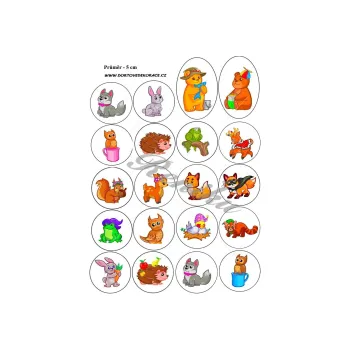 Přisada na vaření a pečení ZVÍŘÁTKA, VARIANTA Jedlý papír 878