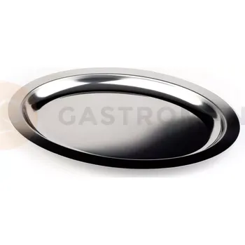 Oválný servírovací tác s hladkým okrajem 500x360 mm, hluboký | APS, Finesse