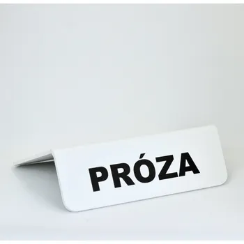 Knihovna Rozřaďovač s nápisem - PRÓZA