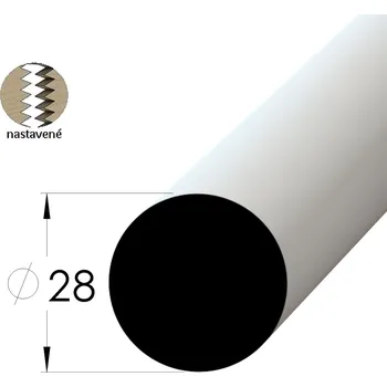 Stropní lišta Kruhová lišta - KR 28 /240 nast.