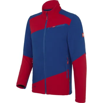 pracovní bunda Bunda fleecová pracovní oděvy e.s.motion 2020 velikost 3XL modrá chrpa/ohnivě červená Strauss Pracovní oblečení