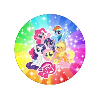 Jedlá dekorace na dort MY LITTLE PONY hvězdy, VARIANTA Jedlý papír 1367