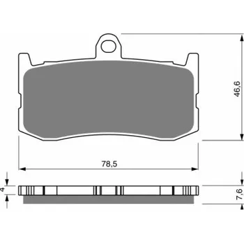 Motodíl Přední brzdové destičky Goldfren Triumph Street Triple 675 2015-2016 směs AD