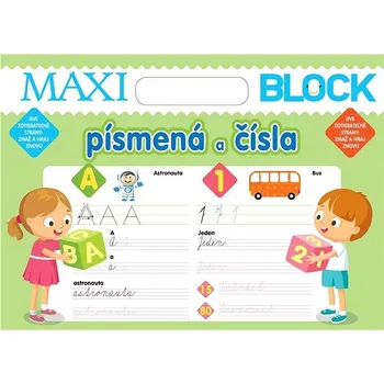 Maxi block Písmena a čísla Kniha
