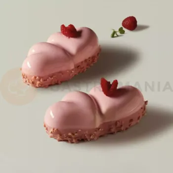 Kuchyňská sůl Silikonová forma na 3D dezerty s vykrajovátkem - srdce, 127x71x38 mm, 200 ml - PX4370S | PAVONI, Beloved
