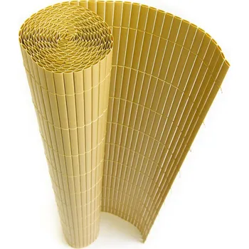 umělý živý plot Bambusová rohož - BAMBOO MAT - Y, výška 1,2 m (Okrová bambusová stínící rohož)