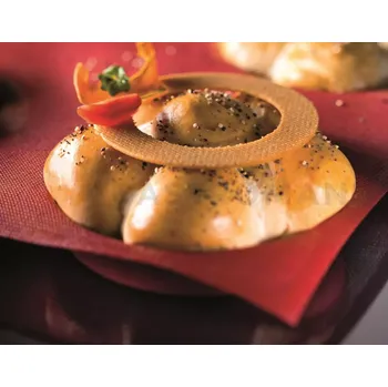 Kuchyňská sůl Forma s mikroperforací na zákusky a dezerty - 600x400 mm, 6 ks x 140/150x30 mm, 495 ml - FF12 | PAVONI, Formasil