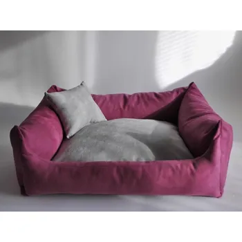 Pelíšek pro psa DELUXE Pelíšek pro psa - růžová / stříbrná / stříbrná