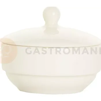Cukřenka Cukřenka z víkem z porcelánu, Ø 10 cm, krémová | FINE DINE, Crema
