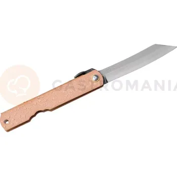 Kuchyňský nůž Kapesní nůž, 80 mm, růžový | HIGONOKAMI, Aogami Mizushibuki