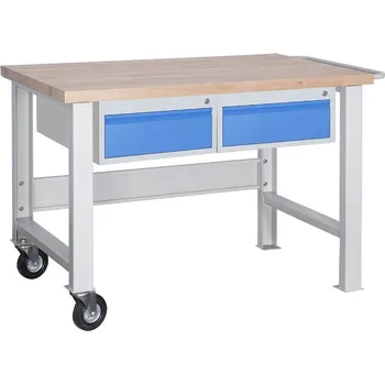 Dílenský stůl POJÍZDNÝ DÍLENSKY STŮL PROFI 1200 mm + 2 zásuvkové kontejnery IG241