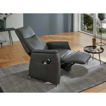 Křeslo Kožené polohovací křeslo HOLLY COMFORT RELAXX s elektrickým polohováním a asistencí vstávání