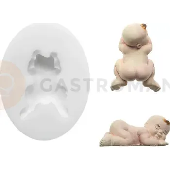 Výroba svíčky Forma na cukrovou hmotu SLK 312 - spící dítě, 48x35 mm | SILIKOMART, Sugarflex Sleeping Baby