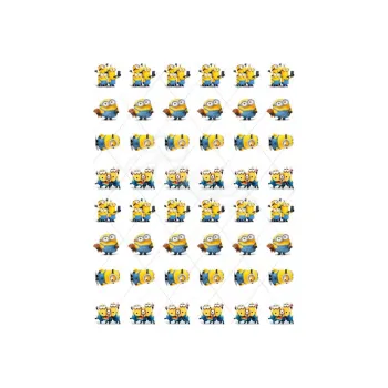 Jedlá dekorace na dort MIMONI s44