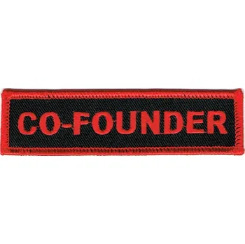 Nášivka Moto nášivka Co-Founder red 10cm x 3cm