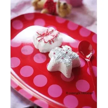 Kuchyňská sůl Forma na dezerty a moučníky HSF01 HAPPY XMAS - hvězdičky a dárky | SILIKOMART, BabyFlex