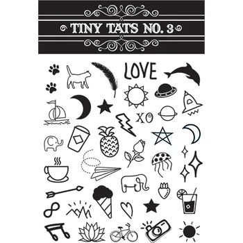 Odstranitelné tetování Černobílé tetovačky - sada 3