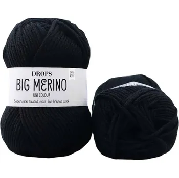 Příze Drops Big Merino 04 černá