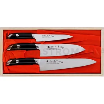 Kuchyňský nůž Sada tří nožů, šéfkuchaře+ Santoku+ univerzální | SATAKE, Sakura