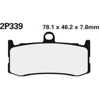 Brzda pro motocykl Přední brzdové destičky Nissin Triumph 675 Daytona Triple (Rad.cal) 2013 - směs ST
