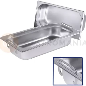 Nerezový dřez Nerez GN2/4 100 mm s uchy | CONTACTO, 7224/100