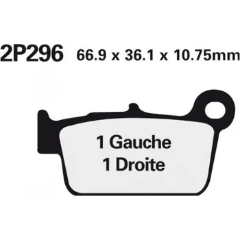 Brzda pro motocykl Zadní brzdové destičky Nissin Aprilia MXV 450 2009 - směs ST