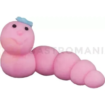 Výroba svíčky Housenka, cukrové figurky 6 cm, růžová | MAGMART, GW01