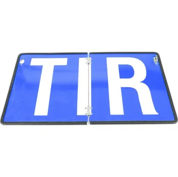 Tabule reflexní TIR sklapěcí vertikální (400x250 mm), s rámečkem