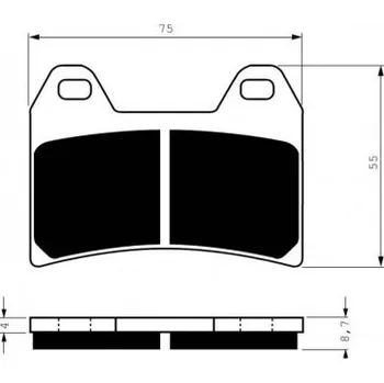 Auto-moto Přední brzdové destičky Goldfren KTM Supermoto 690 (R) 2007-2010 směs S3