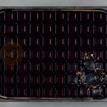 fomička na zmrzlinu Silikonová forma na ozdobení nádoby se zmrzlinou - 361,5x152x18,5 mm, 615 ml - TOP107S | PAVONI, Tablet