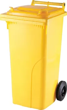 Popelnice Meva Plastová popelnice na plast 240 l žlutá