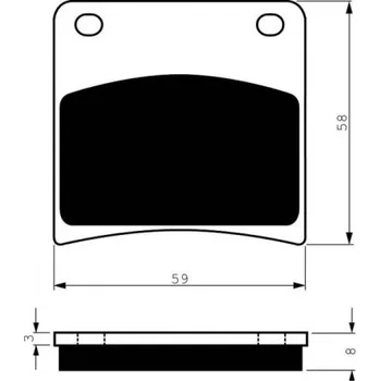 Auto-moto Zadní brzdové destičky Goldfren Suzuki VX 800 1990-1995 směs S3