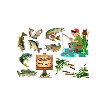 Přisada na vaření a pečení RYBÁŘ A4, VARIANTA Jedlý papír 1735