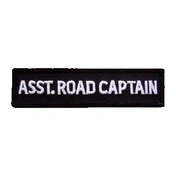 Nášivka Moto nášivka Asst. Road Captain white 10cm x 3cm