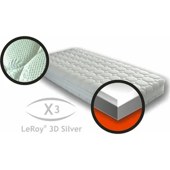 Matrace Matrace X3 LeRoy 3D silver 90x200x22