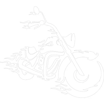 Samolepicí dekorace na vozidlo Motorka silueta 3 samolepka na auto - modrá tmavá / 10x9 cm