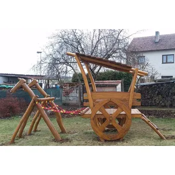 Hra na zahradu Herní sestava Monkey's Povoz z akátu