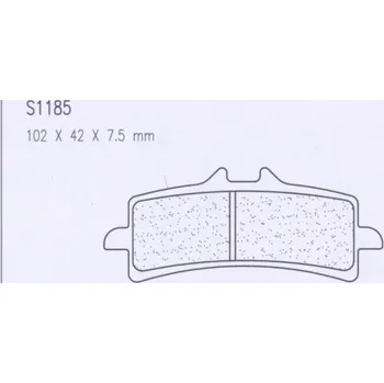 Brzda pro motocykl Přední brzdové destičky CL-Brakes TRIUMPH Daytona 675 2011-2015 směs A3+