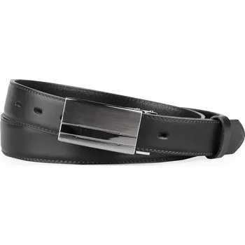Opasek Penny Belts Pánský černý kožený pásek do kalhot společenský 30-020-1PS-60 105 cm
