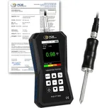 Přístroj k měření vibrací PCE-VT 3800S, záznamník dat a jehlová sonda, certifikát ISO