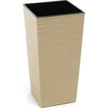 Lamela LAMELA, květináč FINEZIA DLUTO-vroubek 400 x 400 mm, capuccinno